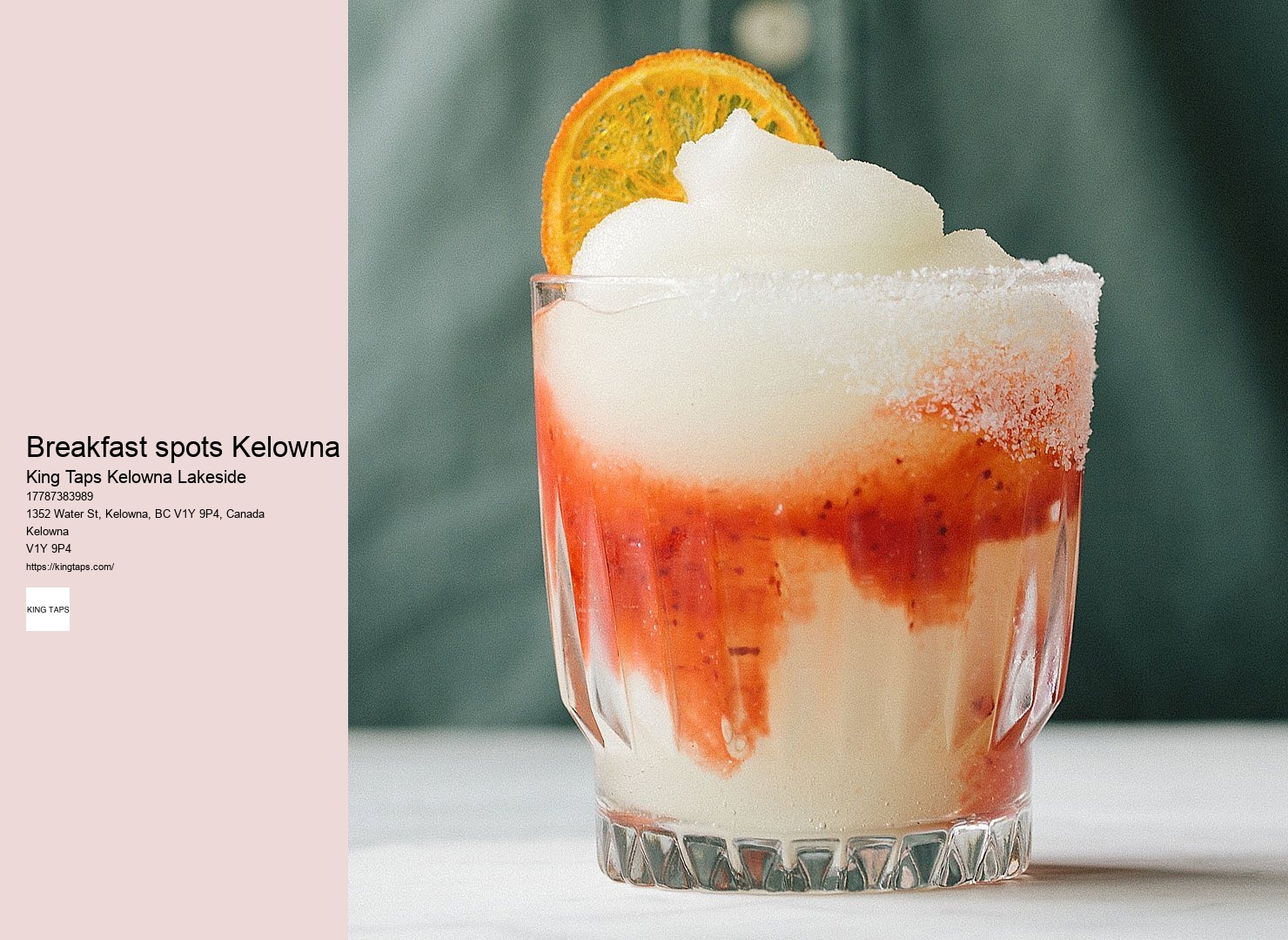 Lakeside dining with happy hour specials Kelowna