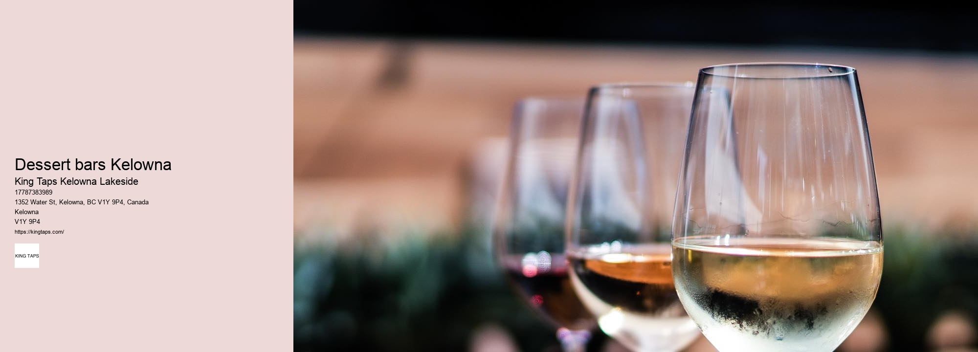 Best lakeside eats in Kelowna