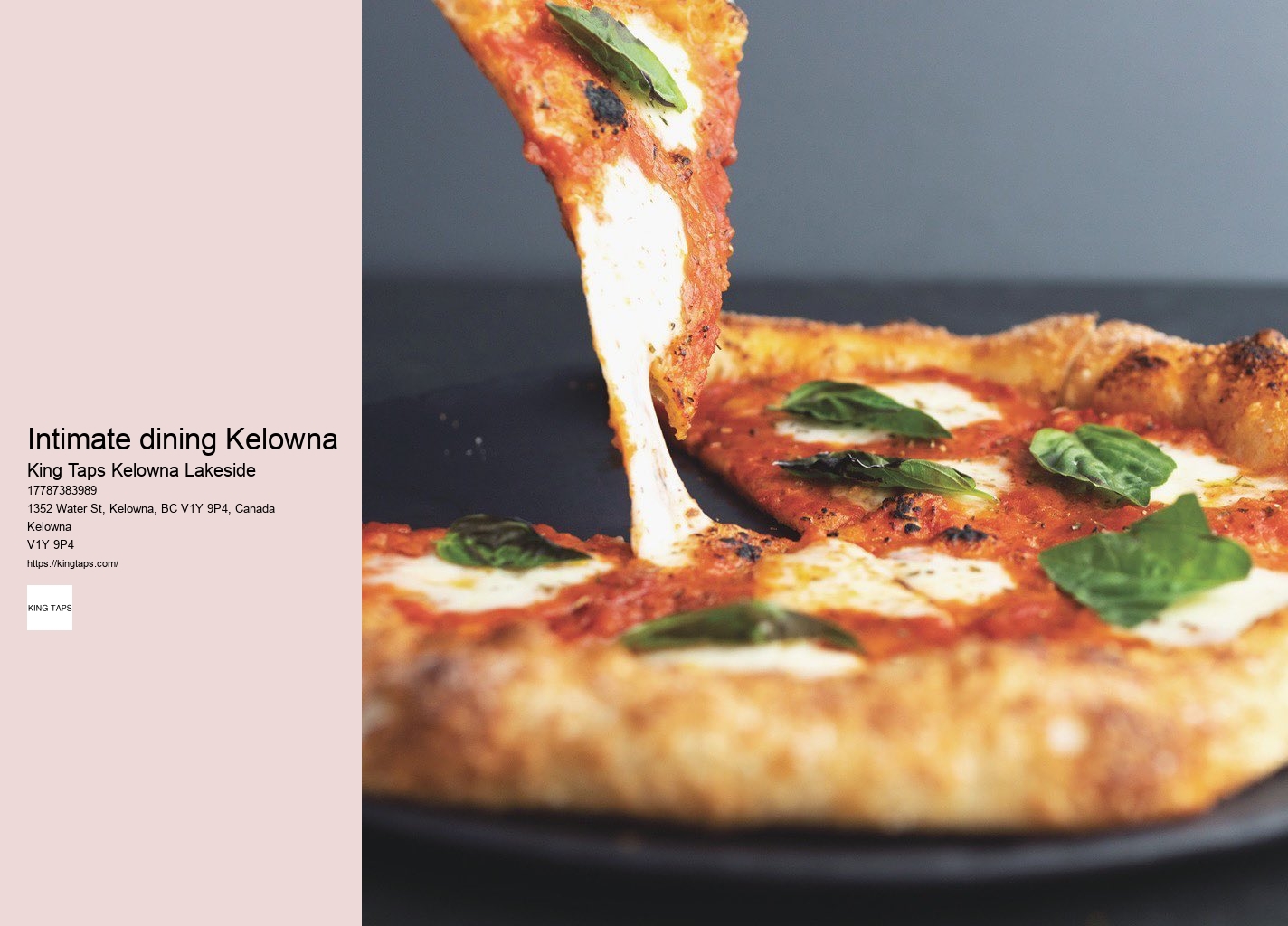 Lakeside restaurant recommendations Kelowna