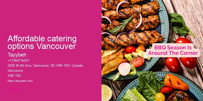 Gourmet halal catering Vancouver
