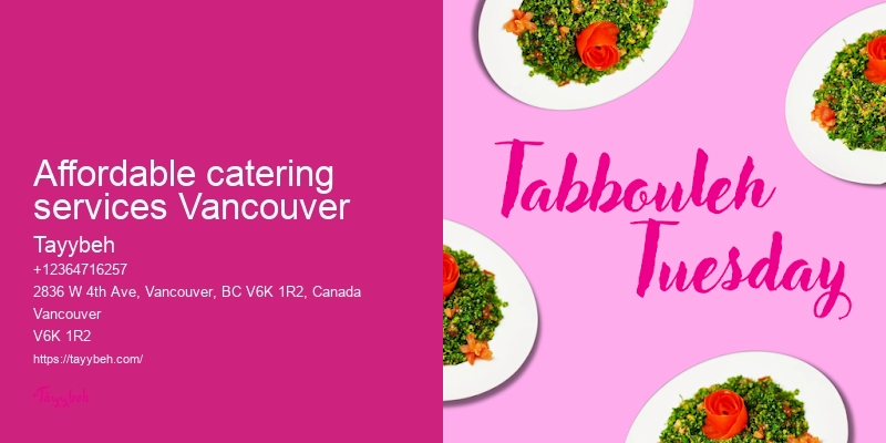 Vancouver event catering services review
