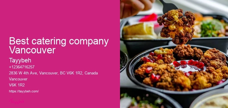 Vancouver event catering with variety