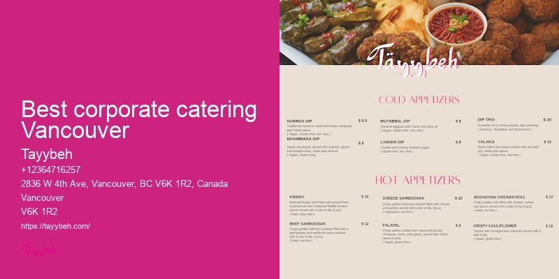 Syrian Food Specials Vancouver