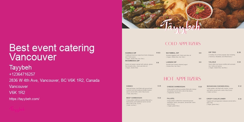 Vancouver vegan catering