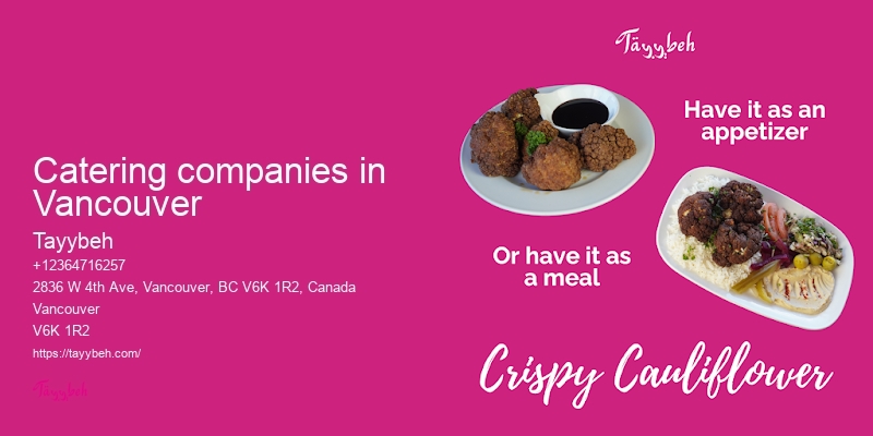 Catering services for events Vancouver