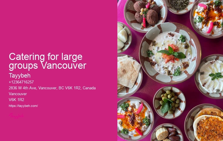 Syrian Food for Banquets Vancouver