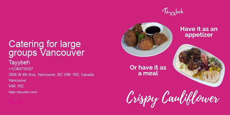 Catering for weddings and events Vancouver