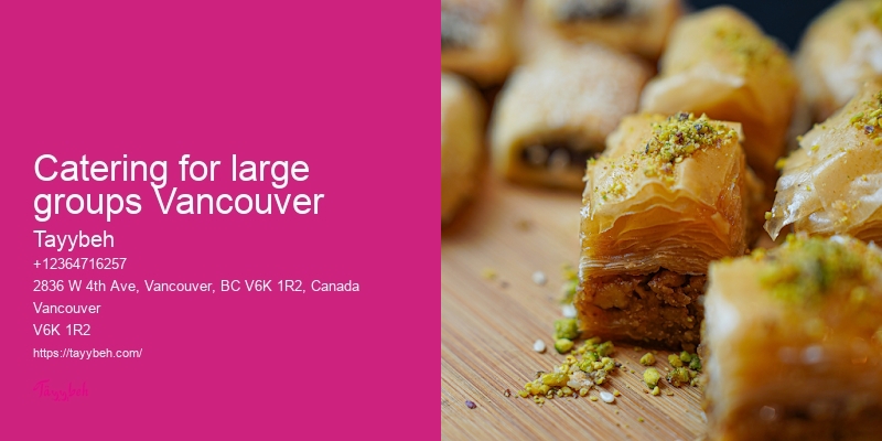Syrian Cuisine for Special Events Vancouver