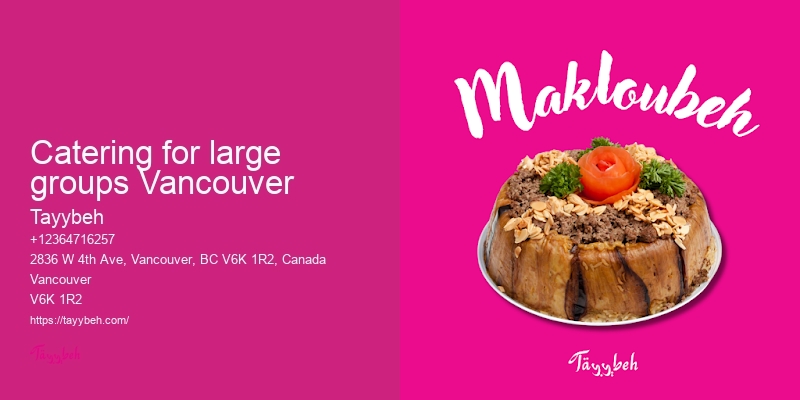 Vancouver catering for intimate gatherings
