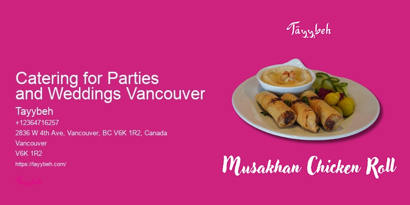 Syrian Food for Special Events Vancouver