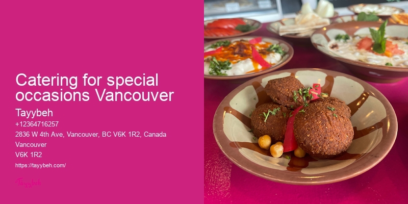 Vancouver catering service quotes