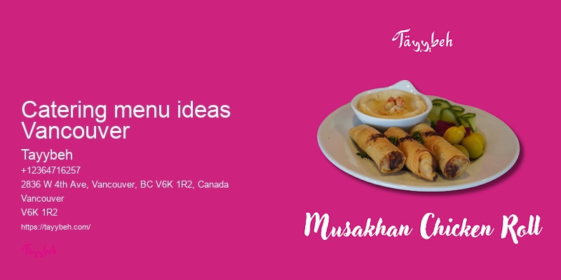 Professional catering services Vancouver
