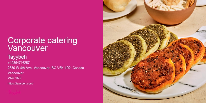 Vancouver gourmet dinner catering