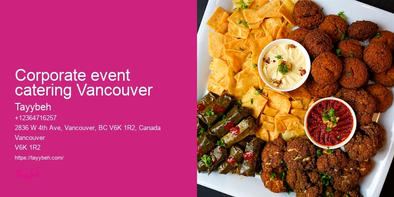 Catering for celebrations Vancouver
