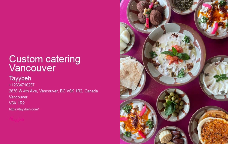 Catering for networking events Vancouver