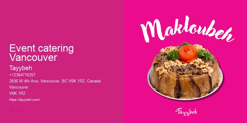 Catered lunch services Vancouver