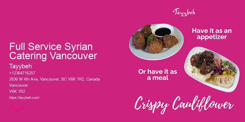 Vancouver catering for school events