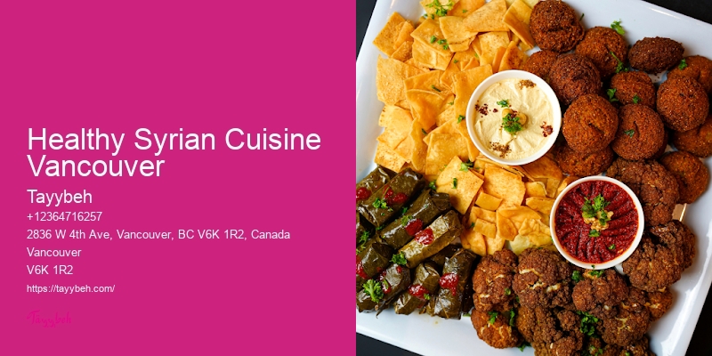 Syrian Plated Meal Packages Vancouver
