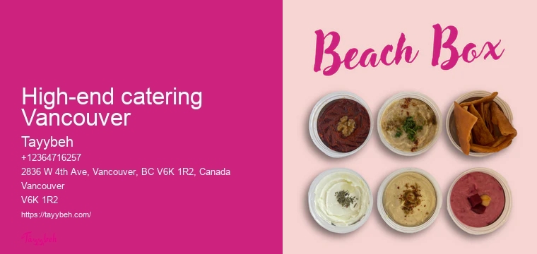Vancouver luxury catering options