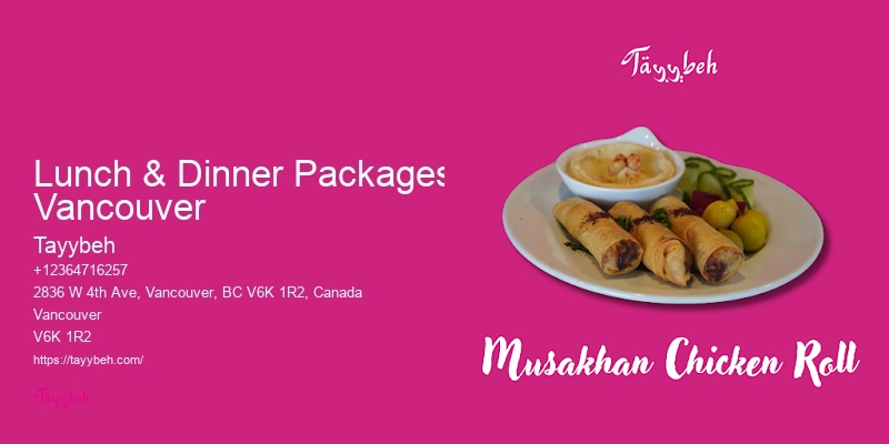 Vancouver catering menu ideas