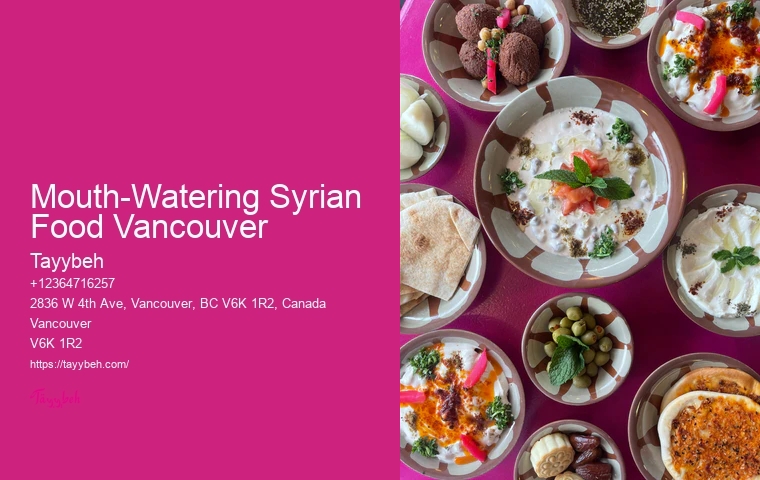 Syrian Event Catering Vancouver