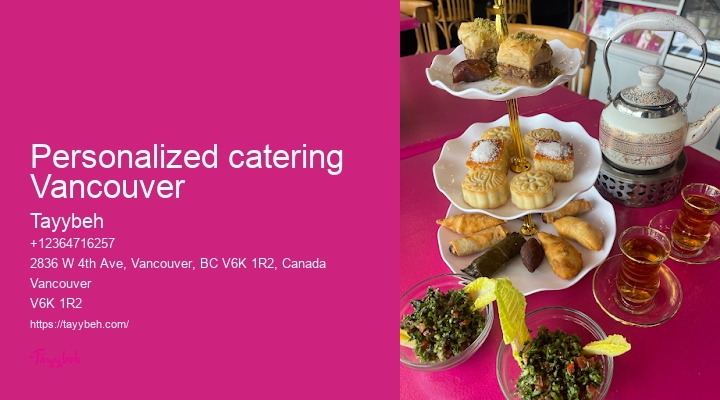 Healthy Catering Menu Vancouver