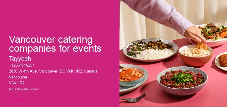 Vancouver gourmet dinner catering