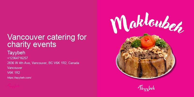 Best wedding catering Vancouver