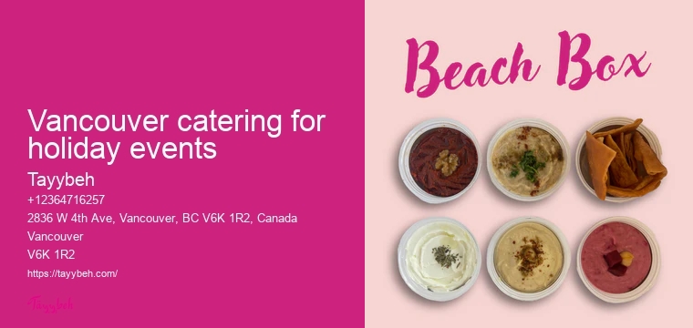 Vancouver catering packages