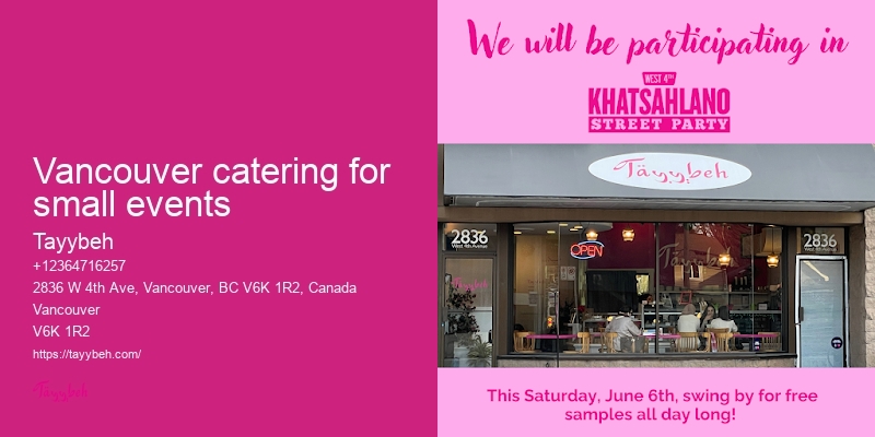 Event planners with catering Vancouver