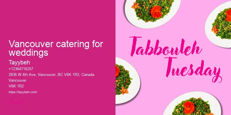Vancouver specialty catering