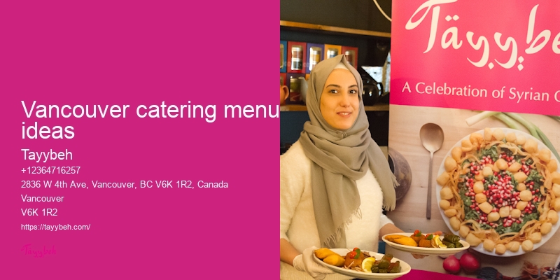 Catering for weekend events Vancouver