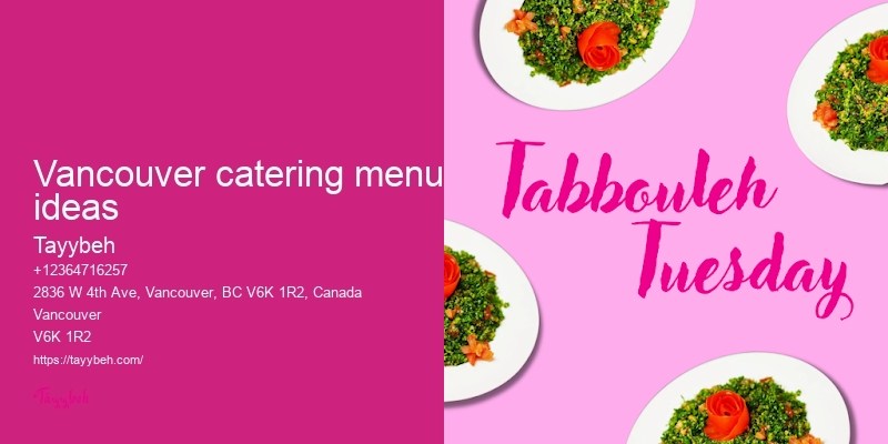 Vancouver private party catering