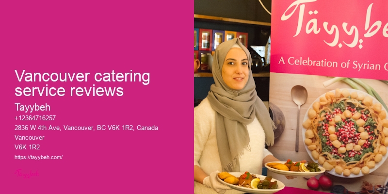 Vancouver catering with diverse menu options