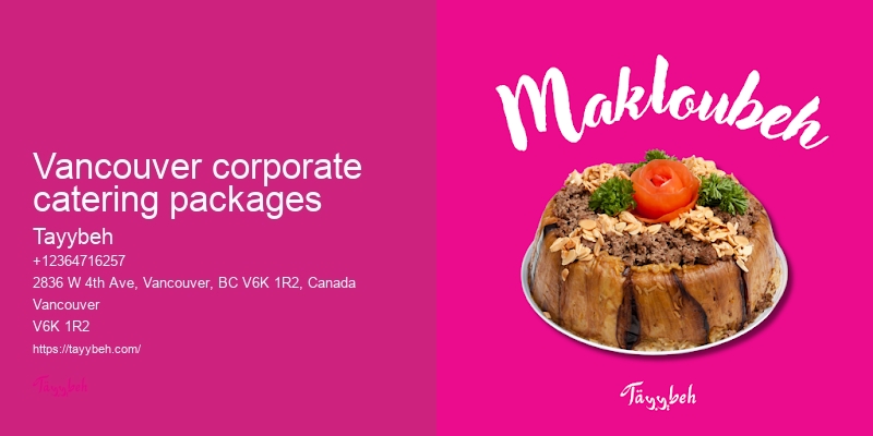 Vancouver event catering experts
