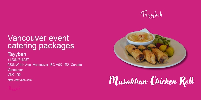 Vancouver halal food catering services