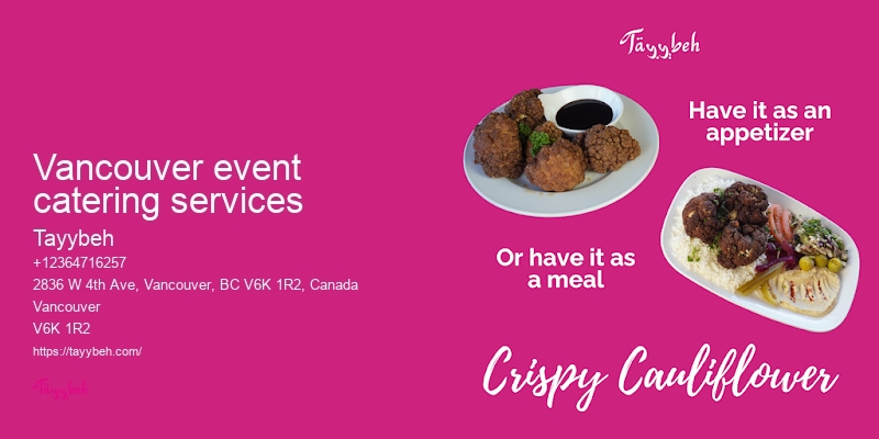 Catering for weddings Vancouver