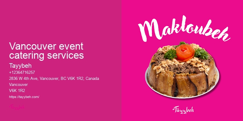 Vancouver halal event catering