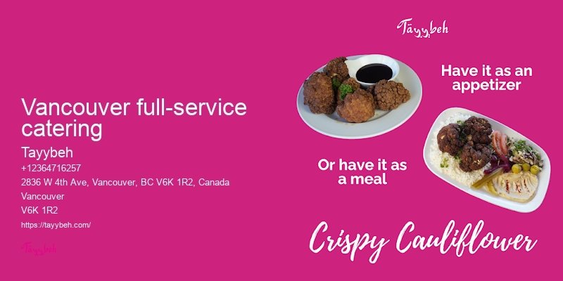 Vancouver event catering for special occasions