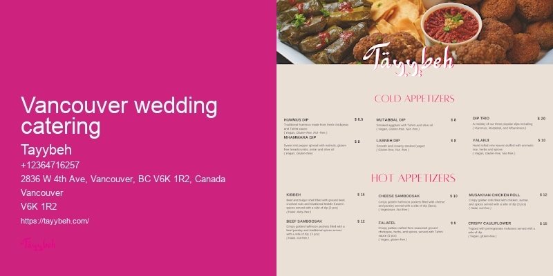 Syrian Pop-Up Catering Vancouver